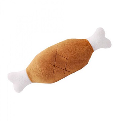 Dog Chew Toy Sounding PuppyFruit Vegetable Chicken Drum Bone