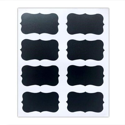 24pcs Waterproof Chalkboard Kitchen Spice Label Stickers Hom