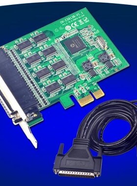 8Port RS232 1Mbps Serial PCIe Expansion Card 15kV ESD 200W V