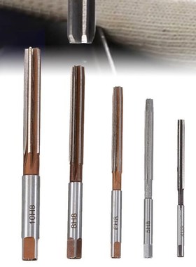 5pcs H8 Chucking Straight Shank Hand Reamers Set 6 Flutes 4m