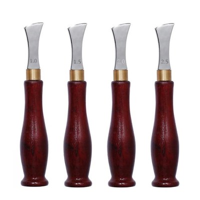 1/1.5/2/2.5mm Leather Edge Tool Creaser Arch Edge Sector Sha
