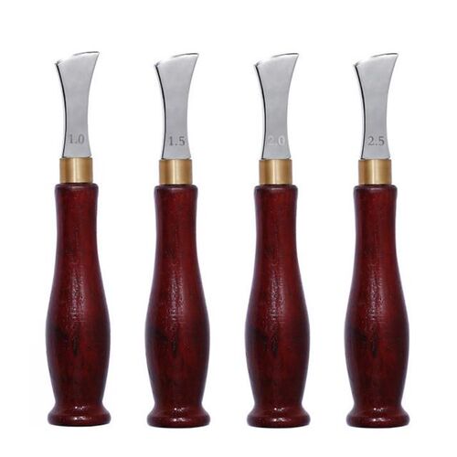 1/1.5/2/2.5mm Leather Edge Tool Creaser Arch Edge Sector Sha