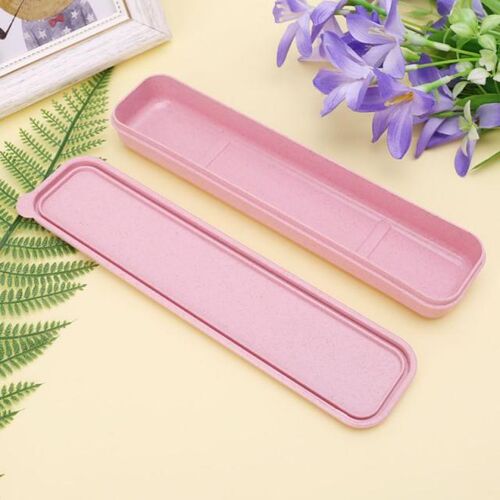 Portable Eco-Friendly Wheat Straw Cutlery Camping Picnic Box