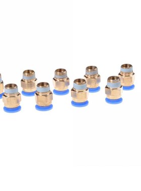 1Pcs PC4 PC6 Male Straight Pneumatic PEFE Tube Push Fitting