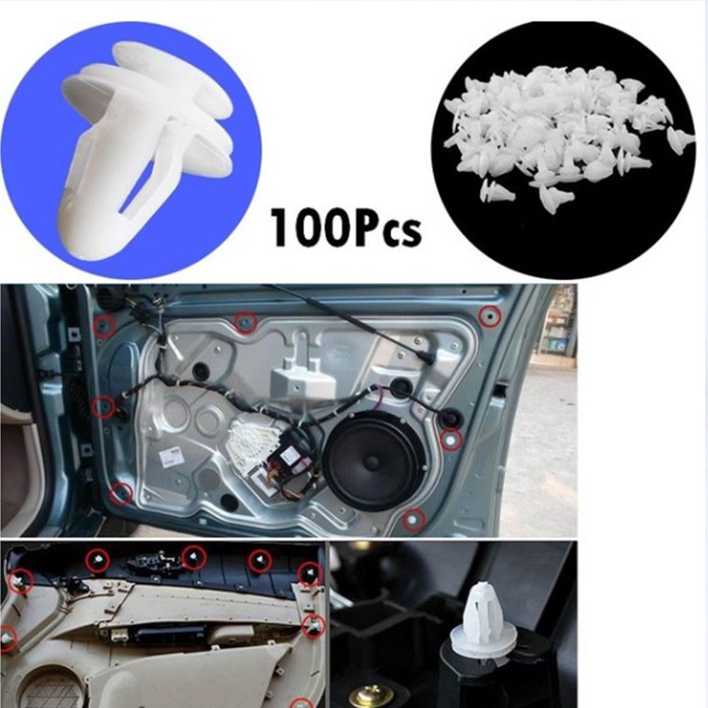 100Pcs Universal Door buckles Automobile interior trim buckl