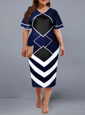 Plus Size Dresses Women Elegant Evening Party Dress 2021 Fas