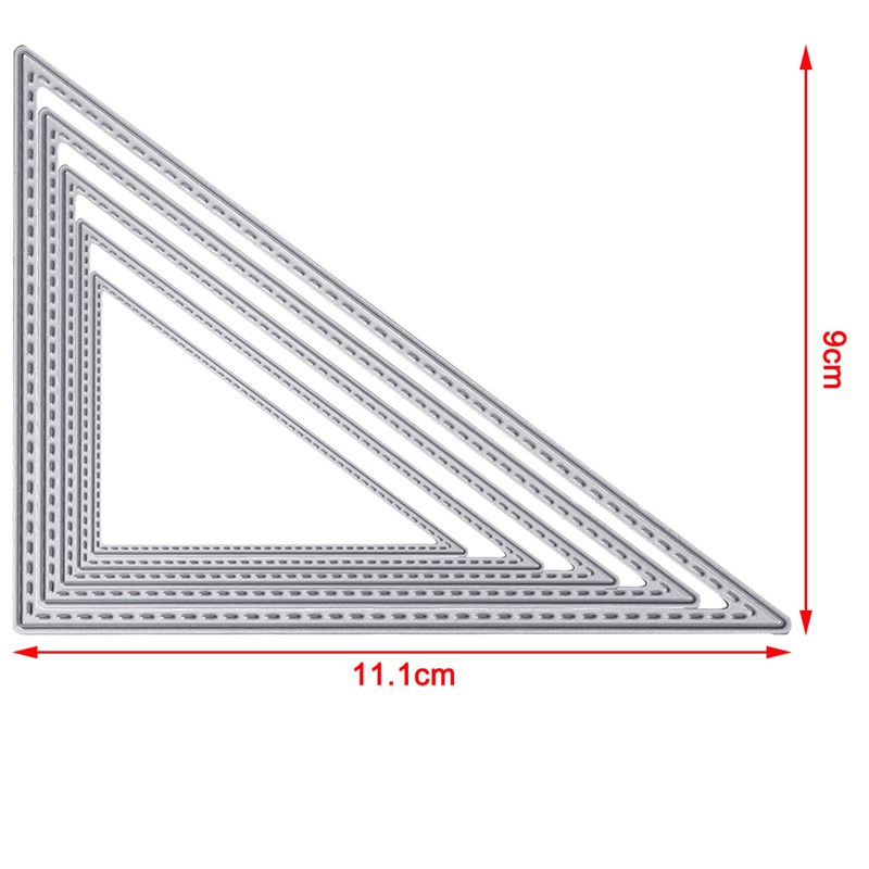 Triangle Cutting Dies Stencils Scrapbook Album Embossing Car