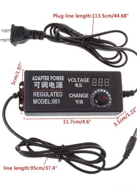 9-24V 72W Adjustable AC/DC Regulated Switch Power Supply Ada