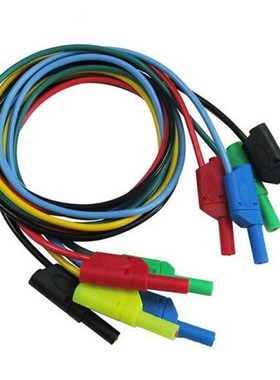 DANIU P1050 5Pcs/set 1Meter Length 4mm Banana to Banana Plug