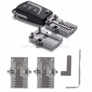 Key Clamping Fixture Duplicating Cutting Machine For Car Key