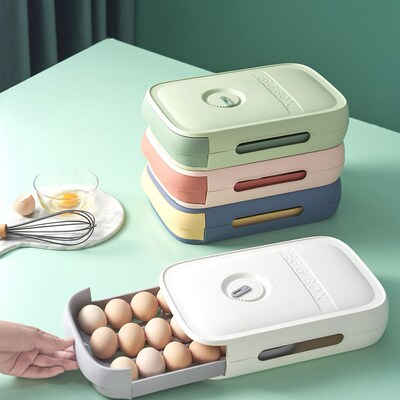 Egg Storage Box Kitchen Drawer Type Egg Storage Box Refriger