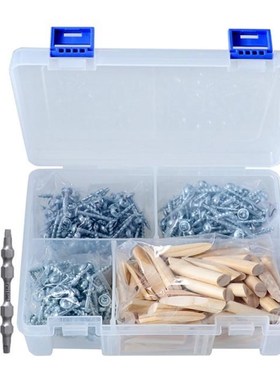 402pcs Pocket Hole Jig Self-tapping Screws Kit Fine Coarse T