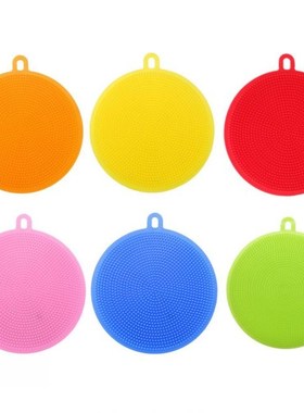 1Pcs Silicone Cleaning Brushes Dish Soft Silicone Scouring P