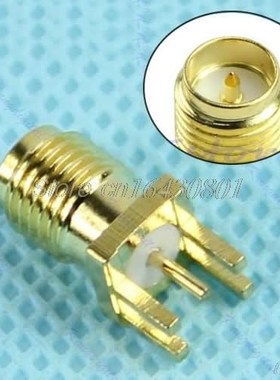 10Pcs Edge Mount RP SMA PCB Board Receptacle Male Jack Conne
