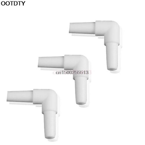 5PCS Aquarium Plastic 2-Way Air Line Valve Elbow Tubing Conn