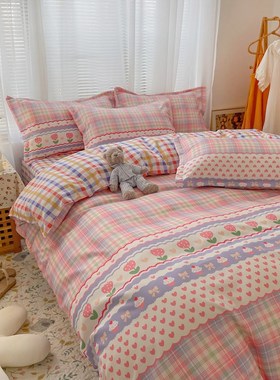 Winter thickened ground cotton bed sheet and quilt cover