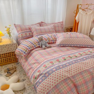 Winter thickened ground cotton bed sheet and quilt cover