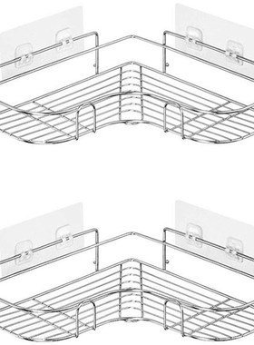 2-Pack Corner Shower Caddy, Stainless Steel Wide Space Showe