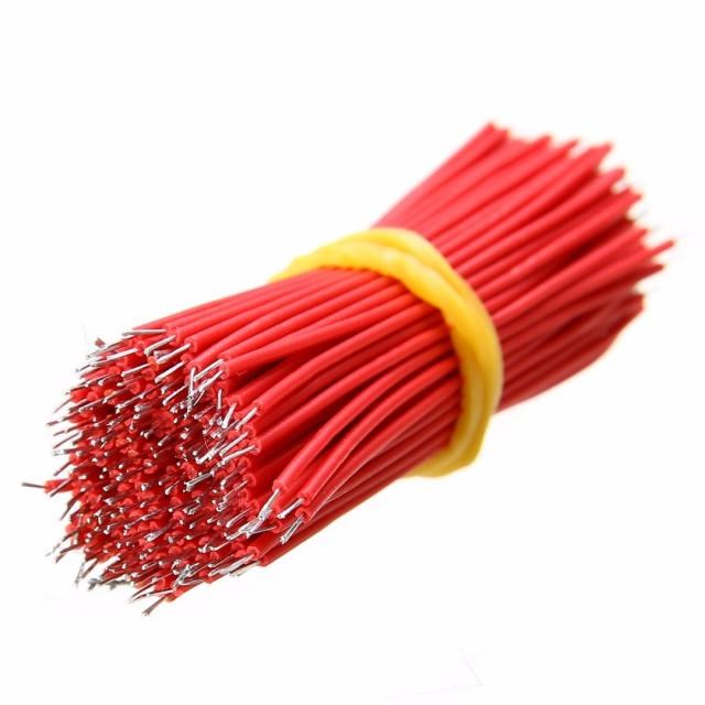 400pcs 6cm Breadboard Jumper Cable Wire Black & Red Tin-Plat