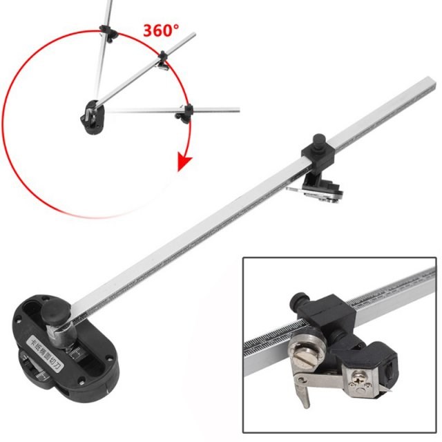 40cm For Kt board Pvc board Manual Cutting ruler cut round t