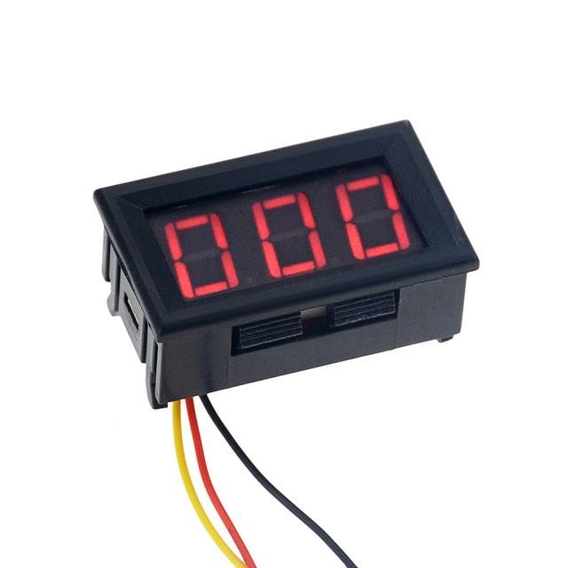 1pc DIY DC100V 10A Voltmeter Ammeter Blue Red Dual Amp Volt