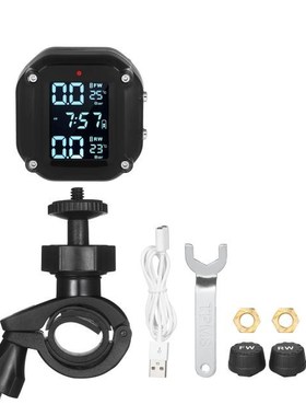 Motorcycle Tire Pressure Monitoring System Waterproof  Wirel