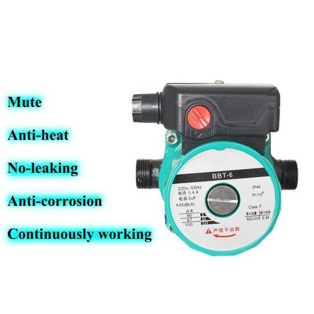 100W Household heating hot water circulation pump to warm th