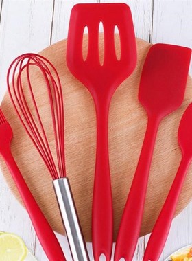 5pc Silicone Kitchen Baking Tools Set Non-Stick Cream Scrape