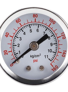 7XEA 40mm  Dial Size, Glycerin Filled Pressure Gauge,1/8-Inc