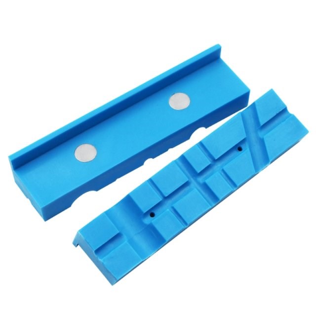 2PCS Magnetic Soft Pad Jaws Rubber For Metal Vise 5.5Inch Be