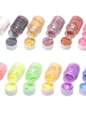 12 Pcs Pearlescent Powder Epoxy Slim Foam Crystal DIY Handma