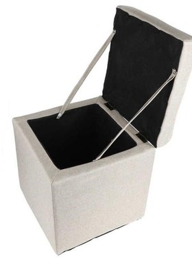 Multifunctional Cushion Footstool Footrest Stool Storage Box