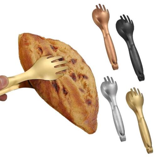 Food Tongs BBQ Grilling Tong Salad Serving Food Tong Stainle