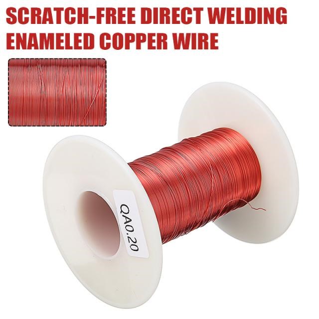 100M Enameled Copper Winding Wire 0.2mm QA Red Magnetic Coil