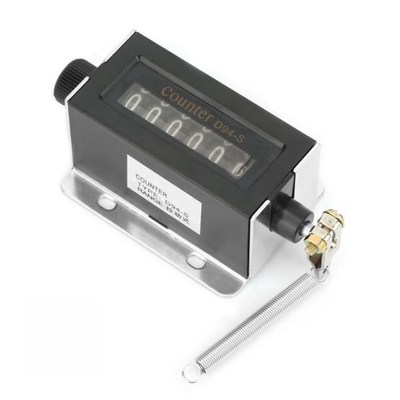 D94-S 6 Digit Mechanical Counter Resettable Mechanical Pulli