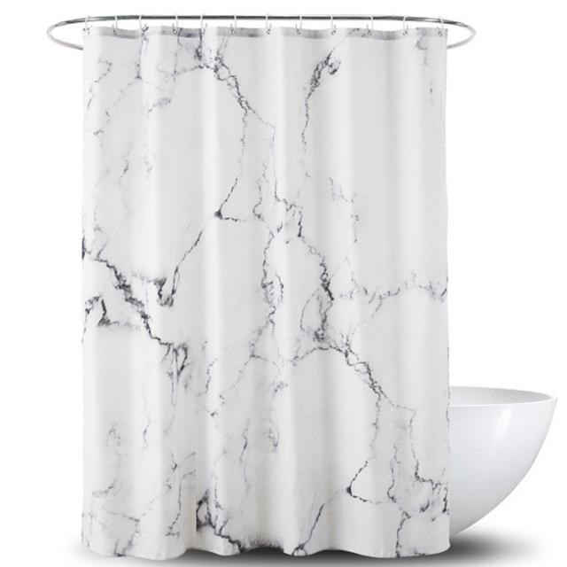 RecabLeght Printed Polyester Waterproof Shower Curtain Bathr