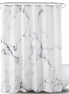 RecabLeght Printed Polyester Waterproof Shower Curtain Bathr