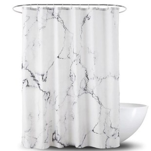 RecabLeght Printed Polyester Waterproof Shower Curtain Bathr