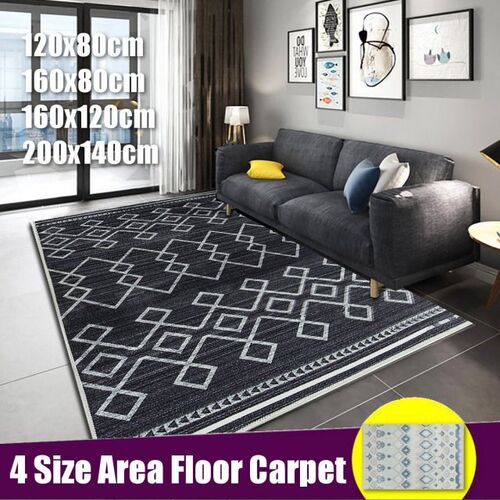 Geometric Printed Carpet Rug for Living Room Washable Bedroo