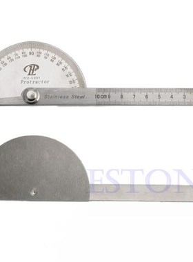 Stainless Steel 180 degree Protractor Angle Finder Arm Rotar