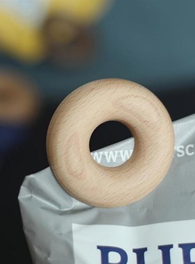 Wooden Donut Sealing Clip Folder Household Snack Food Packin