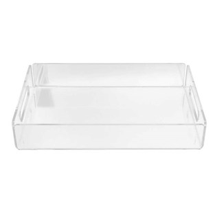 Breakfast Tray Food Tray Transparent Sturdy with Handles for
