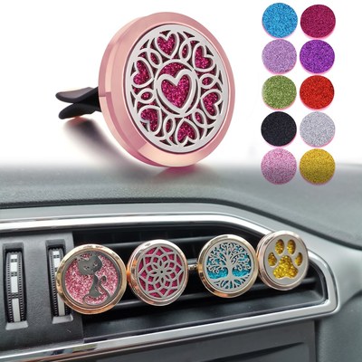Flower 316L Stainless Steel Aromatherapy Car Perfume Essenti