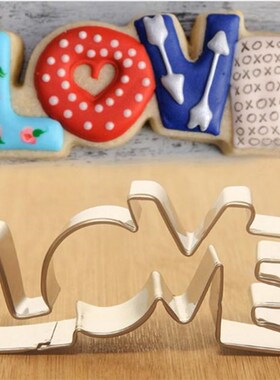 LOVE Letter Shape Forms For Biscuit Mold Lover Series Design