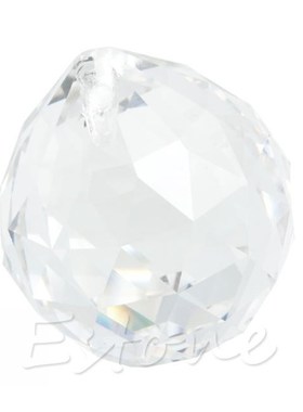 1 Clear Crystal Feng Shui Lamp Ball Prism Rainbow Sun Catche