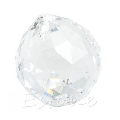 1 Clear Crystal Feng Shui Lamp Ball Prism Rainbow Sun Catche