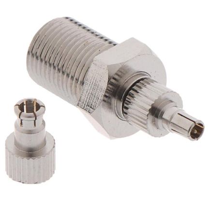 Nickel Plated 26mm F Female To TS9 & CRC9 Male Plug Coaxial