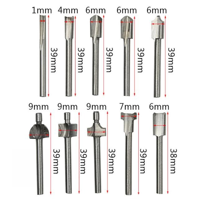 10pcs Tungsten solid carbide Coated Taper Ball Nose CNC mill