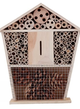 Gardening Wooden Insect Small House Shelter Nesting Handicra