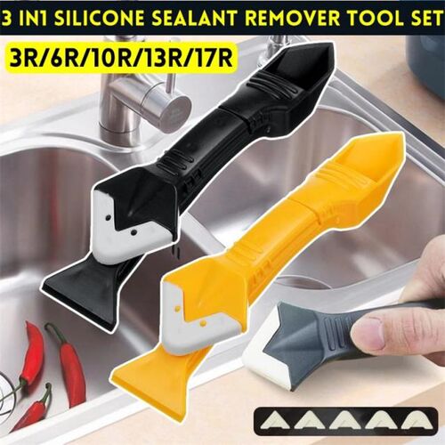 3 In1 Silicone Sealant Remover Tool Set Scrapers Caulking Mo